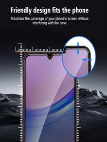 2pcs 9H Tempered Glass Screen Protector, Anti-Spy Anti-Scratch Shatterproof Privacy Screen Film, Compatible With Samsung Galaxy S26 S25 S24 Ultra A57 A56 A37 A36 A17 A26 / 17 16 15 14 13 12 11 Pro Max / 15T 14T Redmi Note 15 13 14 12 14C 13C 4G 5G, Office/Subway Protection - Black - View 11