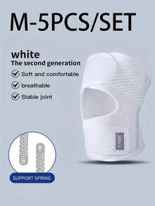 压缩弹力护膝套，套穿式设计，透气涤纶和氨纶面料，适合户外活动、健身和训练——时尚简约，男女通用，绝佳礼物 - 彩色 - 查看 19