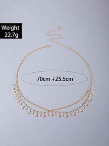 Girl's Luxury Bridal Headchain, Fashionable Bohemian Style Wedding Headpiece, Gold Headpiece, Student Supplies, Girls' Accessories - Multicolor - View 12