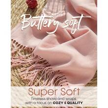 FURTALK Winter Scarf For Women Pashmina Shawl Wraps Soft Warm Fashion Blanket Scarves Gifts - 09-嬰兒粉紅 - 查看 6
