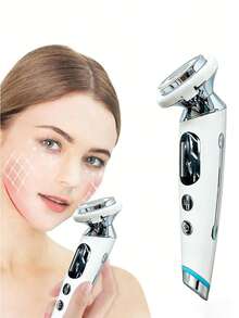 400mAh Battery Capacity Facial Massage Device With Microcurrent, RF And Lifting Functions For Skin Tightening And Beauty
