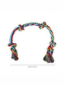 重型狗狗耐咬玩具，适合高强度咀嚼，中型、大型和超大型犬磨牙玩具，坚不可摧的拔河玩具 - 彩色 - 查看 2