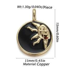 1件铜质时尚个性化嘻哈风格高端心形钥匙扣多功能DIY吊坠手链项链耳环首饰配饰手工饰品 - 彩色 - 查看 4