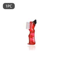 1pc Dual-Head Hard Bristle Toothbrush, Small Handle Denture Cleaning Brush, Orthodontic Double-Sided Toothbrush, Invisible Aligner Cleaning Brush, Travel Essential - Multicolor - View 11