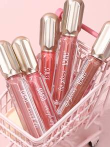 USHAS Moisturizing Liquid Lip Gloss, Long-Lasting Waterproof, Non-Sticky, Easy To Apply, Shiny Finish, Durable Makeup, Suitable For All Skin Types