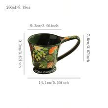Cốc sứ, cốc cà phê, cốc nước, cốc đôi họa tiết hoa, cốc sữa gia dụng. - Nhiều màu - Xem 11