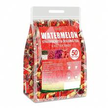 ULTHMOK Watermelon Oolong Tea 8.82 Oz (5gx50 Bags) Apple Strawberry Crumble Dragon Fruit Oolong Tea Fruit Tea, Fruit Tea Bags, Easy To Carry, A Good Partner In Summer, Independent Small Package, Suitable For Afternoon Tea, Does Not Contain Caffeine And Additives.Mother's Day Gifts - 5g X 50 Bags - View 10