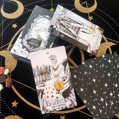 12x7cm Card Size, 80pcs/Set Enchanted Manor Tarot Cards With Guidebook, High-Quality Paper Cards, Durable, Game Gift, Party Card Game