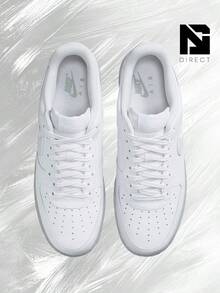 Nike Air Force 1 Low White Light Smoke Grey Sole – Men's Lifestyle Sneakers – Shoes For Man-Vintage-Spring & Summer-Inspired Running Shoes, Shock-Absorbing Comfort, Gym To Streetwear Casual Wear-Mother's Day Gifts-Father's Day Gift–HV6418 100 - White/Light Smoke Grey/Photon Dust/White - 查看 3