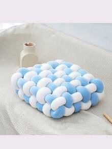 1个手工编织方形靠垫，可用作沙发抱枕、椅垫、地垫、靠背垫、腰枕，适合房间装饰，可放置于书房、卧室和客厅的椅子垫、座垫、游戏椅垫、办公椅垫、汽车座椅垫、椅子靠枕。 - 彩色 - 查看 35