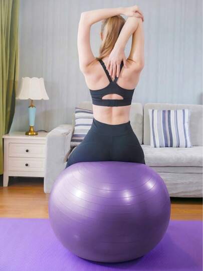 高级防爆瑜伽球 - 增强体操、产后恢复和健身训练的核心力量、柔韧性和平衡性 - 加厚、耐用、防爆设计，带来卓越的锻炼体验