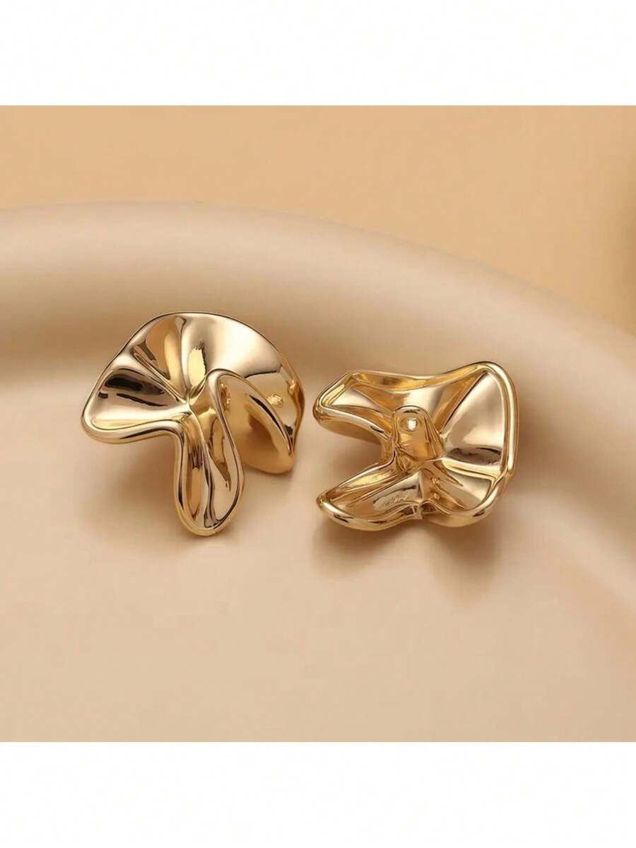 Abstract Alien Design Metal Button Decor Knit Cardigan Jacket - Multicolor - View 1