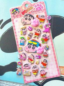 1 Stück süßer Crayon Shin-Chan Katzenpfoten Druckentlastungsaufkleber, geeignet für Gepäck, Tassen, Papier, Handy, Geschenkdekoration, Notizbücher, Tagebücher, Dekorationsaufkleber. Wohndekoration, Dekoration, Partydekoration, Geburtstagsgeschenke, verschiedene Feiertagsgeschenke, Mode. Modeartikel. Luxus. Nähen. Selbermachen. - Verschiedenfarbig - Übersicht 5