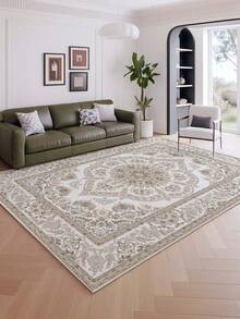 1pc Bohemian Style Large Area Rug, New Faux Wool Washable Bottom Indoor Carpet, Living Room Rug, Sofa Rug, Bedroom Rug, Bedside Anti-Slip Mat, Dining Room Kitchen Rug, Office Chair Pad, Entryway Doormat, Outdoor Picnic Mat, Outdoor Camping Blanket - Multicolor-1 - View 13