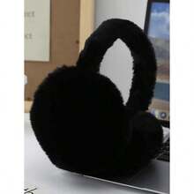 Women's Winter Earmuffs, Fluffy Fluffy Earmuffs, Foldable, Polyester Fiber (Polyester) Winter Earmuffs For Girls (Color Of Ear Part Randomly Assigned) Winter Accessories - 彩色 - 查看 8