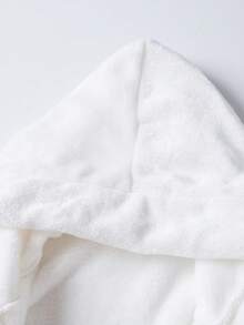 1pc Minimalist & Clean Style Children's Comfortable Casual Wear, Girls - White - View 4