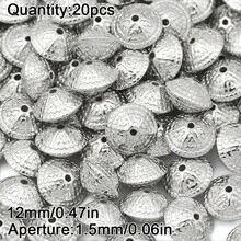 2/10/20/30/40/50/100颗电镀CCB珠子，多种形状可选，珠宝制作DIY项链手链耳环配件，隔珠，手工串珠材料，手机吊坠，复古不对称电镀隔珠 - diy - 查看 24