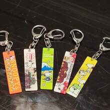 1pc Cartoon Peripheral Snoopy Keychain Acrylic Cute Couple Friend Pendant Backpack Gift Hanging Accessory High Appearance Random Style, New Year Gift, Valentine's Day Gift, Easter Gift - Multicolor - View 1