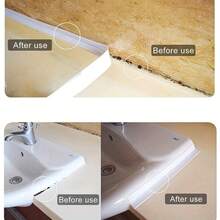 1-Roll Self-Adhesive Waterproof PVC Tape: Keep Your Bathroom Sink, Shower, Bathtub, And Toilet Sealed And Protected, Suitable For Plumbers And Contractors - Pink - View 9