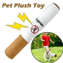 宠物趣味玩具雪茄大烟雾毛绒发声吱吱声假互动咀嚼磨牙玩具宠物耐咬游戏玩具狗香烟 O5T8 - 綠色 - 查看 4