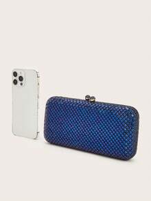 亮片、时尚、优雅、简约、个性化、经典晚宴包，适合约会、日常、下午茶、派对、舞会、俱乐部、生日、晚宴、宴会等场合。 - 寶藍色 - 查看 6