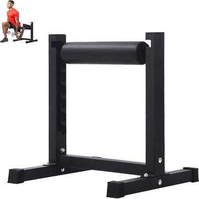 Bulgarian Split Squat Stand – Adjustable Single Leg Roller With 7 Heights And Enhanced Padding – Stand-Alone Lower Body Specialty Machine For Home Gym – Ideal For Squats And