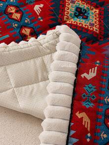 1pc Bohemian Style Sofa Cushion Cover Thicken Anti-Slip Sofa Slipcovers For Living Room Bedroom Outdoor Sofa Cover Pet Stain Prevention 4-Season Sofa Seat Cushion Cover For L-Shaped Single Seat Recliner And 1/2/3/4 Seater Sofas New Decorations For Spring And Summer Homes - Red - View 8