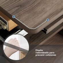 Estilo Minimalista Escritorio Moderno Con Estantes 70cm - Multicolor - Ver 7