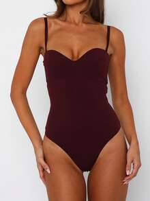 Vaiaye 女士性感连体衣，无袖露背吊带连体衣，女士健身服，吊带连体衣，适合女士日常穿着、工作通勤，2026 春夏嘉年华女士优雅风尚 - 玫紅色 - 查看 6