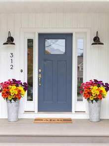 4/8 Bunches Artificial Silk Daisy, Realistic Spring Artificial Flowers - UV Resistant Artificial Floral Bouquets, Loose Flower Bunches, Suitable For Indoor Living Room Coffee Table, Entryway Shelf And Outdoor Garden, Porch Planters, Balcony Window Sill Decor - Multicolor - View 11