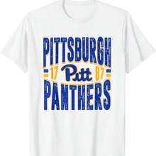 Pittsburgh Panthers Vintage 90's Retro White T-Shirt - White - View 1