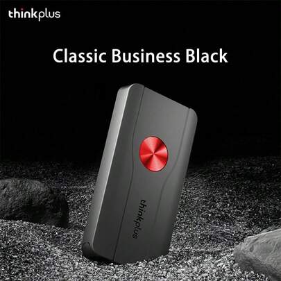 Lenovo TSD301 行動固態硬碟 一體成型鋁合金外殼 高效率散熱保障持續高速效能 精緻製程堅固 手機電腦平板通用記憶體 黑色