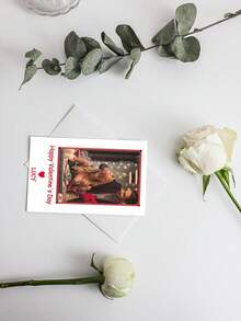 A Set Of Customized Valentine's Day Heart-Shaped Photo Greeting Cards To Wish You A "Happy Valentine's Day," Including Editable Photos, Text Messages, Printable Detail Cards, Valentine's Day Commemorative Cards, Attachment Cards, And Editable Templates. A Personalized Gift For Your Wife, Lover, Or Sweetheart, Perfectly Paired With Flowers. - Multicolor - View 4