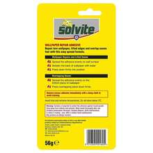Solvite Wallpaper Repair Adhesive 56g 3 Pack With Easy-Spread Formula For Seam And Edge Repairs, Strong Hold Solution For Quick DIY Wallpaper Fixes - A - View 4