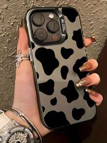 奶牛图案 1 件装 奶牛纹 IMD 材质防摔保护手机壳，适合作为节日礼物，兼容 Xs/Xs Max/Xr/11/12/13/14/14 Plus/15/15 Plus/16/16 Plus/17 及其他型号 - 彩色 - 查看 2
