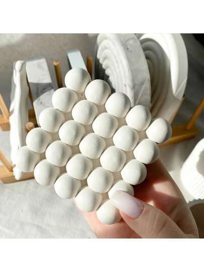 1pc Handmade Unique Home Decor Bubble Coaster Silicone Mold, Suitable For Resin Casting, Home Decor And Jewelry Making