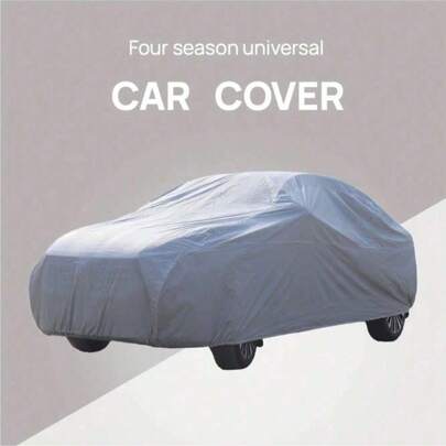 1pc All-Season Universal Car Cover, Waterproof, Sunproof, Windproof, Dustproof, Fits Large Sedans, 580*175*120cm