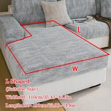 1pc All Season Jacquard Chenille Anti-Slip Sofa Seat Cushion Cover, Soft & Skin-Friendly Modern Minimalist Style, Pet-Friendly & Stain-Resistant Elastic Sofa Slipcover, Suitable For L-Shaped Combination Sofa And 1/2/3/4 Seater Sofa (Sold Individually) - Dark Grey - View 17