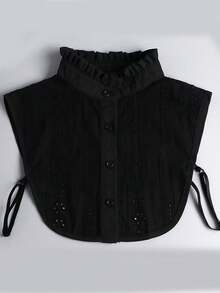 半件装女士提花可拆卸假领，透气镂空可拆卸领衬衫，女士及女孩礼物，情人节礼物 - 彩色 - 查看 11