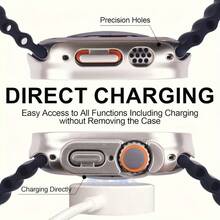 2pcs Titanium Color Protective Case + Tempered Glass Screen Protector For Apple Watch Ultra/Ultra 2 (49mm), Suitable For Sports And Daily Use, Anti-Fingerprint, Smooth Touch, Durable, Essential For Tech Enthusiasts, 33mm Ultra-Thin, 9H Hardness, 2pcs 5D Rounded Corners - 2pcs, Titanium Color - View 6