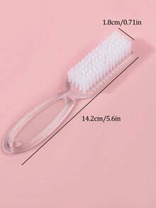 4pcs Nail Cleaning Brushes, Long Handle, Multi-Function - Multicolor - View 8