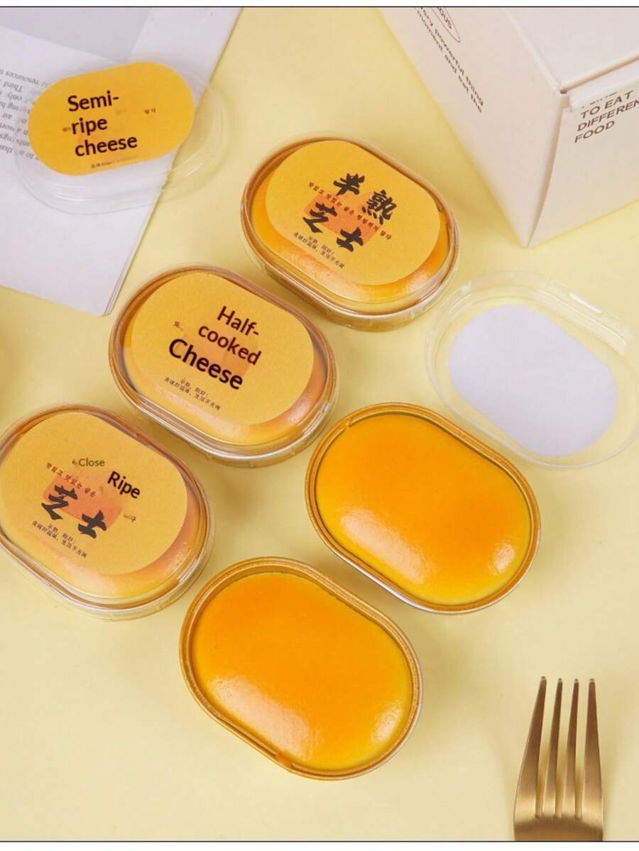 2026新款慢回弹仿真半熟芝士蛋糕软萌减压玩具，仿真法式蛋糕，完美礼物 - 生日礼物 - 男孩礼物 - 女孩礼物 - 圣诞礼物 - 彩色 - 查看 1