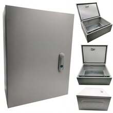 Electrical Box Enclosure Metal Box-Junction Box Electric Power Distribution Box - Grey - View 5