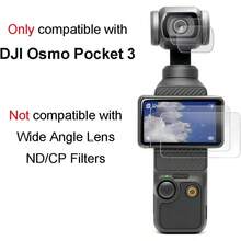 4pcs Osmo Pocket Lens & Screen Protector Set, [2pcs Lens + 2pcs Screen], Tempered Glass Material, 9H Hardness, Scratch-Resistant & Bubble-Free - 2-piece Lens Protector + 2-piece Screen Protector - View 4