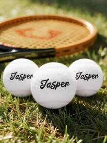 1/3/6pcs Custom Tennis Ball, Personalized Text Tennis Ball, Customized With Your Name, Multiple Colors Available, For Beginner Training And Match, Massage Pet Ball, Chew Toy, Custom Logo Tennis Accessory, Stress Relief Pet Supplies - Multicolor - View 14