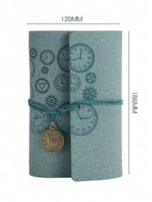 A6 Monthly Planner, Travel Notebook, Loose-Leaf Diary, Replaceable Six-Hole Binder, Replaceable Loose Pages, Reusable PU Leather Cover, PU Leather-Bound Six-Hole Binder Diary, Retro Replaceable-Leaf Travel Notebook (Includes Lined, Blank, Grid, And Kraft Paper), Scrapbook Diary With Pendant (A6, 80 Pages), Reusable Sticker Book/Sticker Collection Album (Will Not Damage Stickers), Ideal Gifts For Friends And Family. - Multicolor - View 21