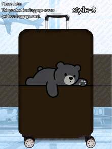 1pc Luggage Cover Suitcase Protective Sleeve, Multiple Sizes Available. Made Of Polyester Fiber, Scratch-Resistant & Wear-Resistant, Unisex. Ideal For Business Trips And Summer Vacations. Easy To Hand Wash And Detachable, A Must-Have Travel Accesso - Multicolor - View 19