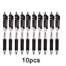 10 chiếc bút bi đầu nhọn có thể thu vào, 0.5mm, màu đen/xanh dương/đỏ - màu đen - Xem 6