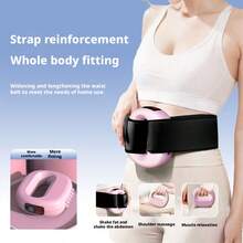 Slouchy Slimming Massager, Multifunctional Home Fitness Muscle Roller For Abdomen And Leg Slimming, Fat Burning And Body Shaping - Pink - View 2