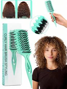 这款卷发梳适用于造型和日常护发。灵活的梳齿设计，干湿发皆可顺畅梳理，有助于增强卷度，增加卷曲度和层次感，减少毛躁，使卷发自然亮泽，丰盈饱满。符合人体工学的舒适手柄，使用轻松稳定，轻柔滑动，带来更舒适的体验。 - 彩色 - 查看 1